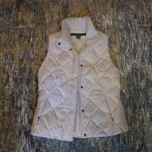 Kenneth Cole Reaction Ivory Sherpa Lined Vest | Size Small | Lightly Used